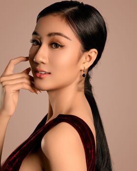 Aurora Rhombus Obsidian Earrings, 7 of 11