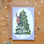 Illustrated Deer Recycled Christmas Card, thumbnail 1 of 2