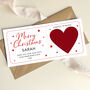 Personalised Christmas Surprise Scratch Card: Gold / Red Heart Design, thumbnail 3 of 12