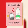 Cute Tea Themed Valentine's Day Card, thumbnail 1 of 3