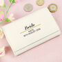 Personalised Classic Cream Leather Purse, thumbnail 3 of 9