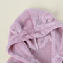 Personalised Dusty Pink Baby Dressing Gown, thumbnail 4 of 7