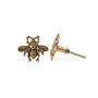 Set Of Two Vintage Golden Finish Bee Drawer Pulls, thumbnail 2 of 2