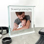 Personalised The Moment You Became My Daddy Glass Token, thumbnail 1 of 7