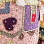 Green Tea Handmade Elephant Pouffe Footstool, thumbnail 3 of 9