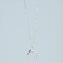 Sterling Silver Crescent Moon Pendant Necklace, thumbnail 1 of 5