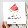 Melon Pun Birthday Card For Her Or Him, You Are One In A Melon Card, thumbnail 1 of 2