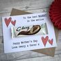 Personalised Nanny Happy Mother's Day Chocolate Card, thumbnail 1 of 3