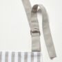Personalised Grey Striped Unisex Premium Cotton Apron, thumbnail 8 of 12
