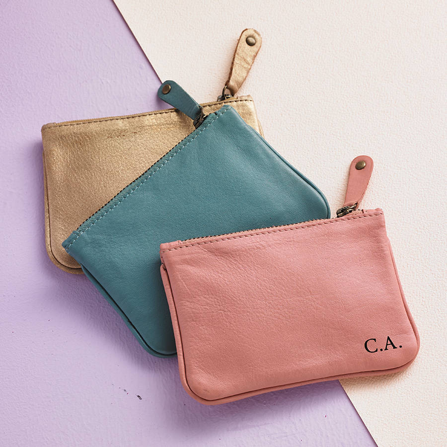 Personalised Leather Coin Purse By Nv London Calcutta | 0