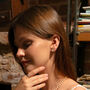 Enamel Daisy Stud Sterling Silver Earrings, thumbnail 7 of 8