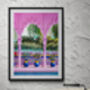 Pool Architecture Nature Scenery Wall Art Print, thumbnail 5 of 8