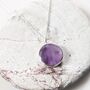 Amethyst February Birthstone Necklace Silver, thumbnail 5 of 8