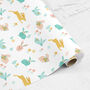 Spring Hare And Rabbit Wrapping Paper Roll Or Folded, thumbnail 3 of 3