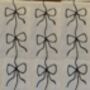 Hand Painted Bow Print Sustainable Linen Table Runner, thumbnail 4 of 4