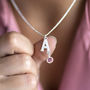 Pearl Alphabet Necklace With Birthstone Detail, thumbnail 1 of 12