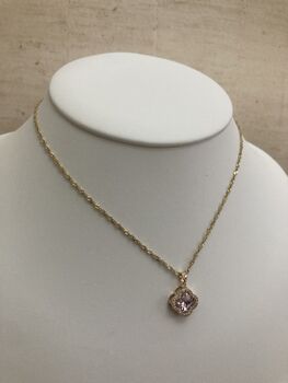 Pink Clover Pendant Necklace, 4 of 6