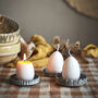 Egg Shaped Candle With Yellow Yolk Centre | Easter Gift And Decor, thumbnail 1 of 4
