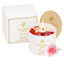 Aromatherapy Rose Soy Candle With Rose Quartz Crystals Travel Size, thumbnail 1 of 12