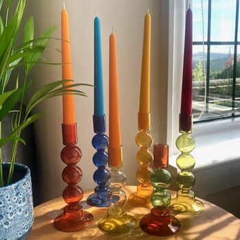 Colourful Glass Candlestick, 7 of 7