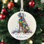 Personalised Weimaraner In Christmas Lights, thumbnail 6 of 10