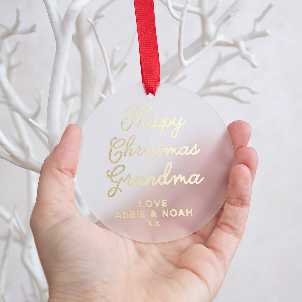 Happy Christmas Grandma Keepsake Decoration