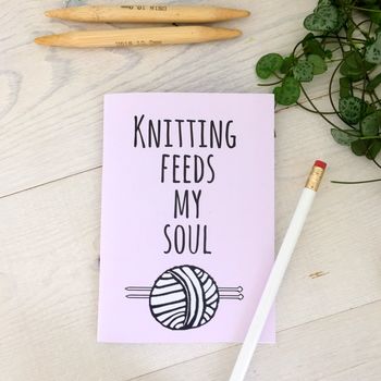 Knitting Gift Mini Knitting Notebooks, 6 of 7