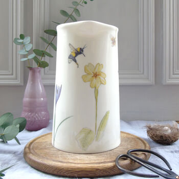 Bluebell And Bees Fine Bone China Farmhouse Jug, 6 of 9