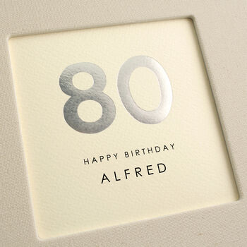 Personalised Hand Foiled 80th Birthday Photo Album, 5 of 12