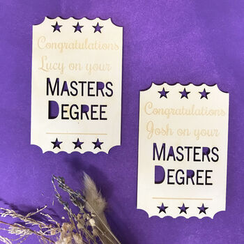 Personalised Master Degree Card, 3 of 10