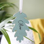 Personalised Name Oak Leaf Hanging Decoration, thumbnail 1 of 4