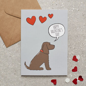 Cocker Spaniel Valentine's Day Card, 3 of 5