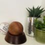 Leather Baseball With Wooden Stand, thumbnail 2 of 9