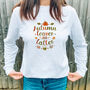 Autumn Leaves And Lattes Jumper, thumbnail 4 of 5