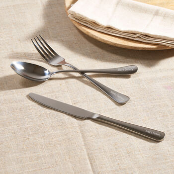 Stainless Steel Personalised Cutlery Three Piece Set, 5 of 10