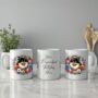 Personalised Pomeranian Summer Floral Dog Wreath Gift Keepsake Mug B, thumbnail 2 of 2