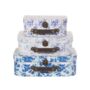 Personalised Set Of Three Blue Floral Suitcases, thumbnail 7 of 7