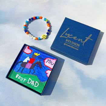 'Best Dad' Personalised Beaded Bracelet, 2 of 7