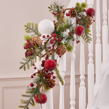 Luxury Country Orchard Christmas Wreath, 7 of 7