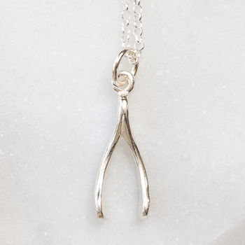 Lucky Wishbone Necklaces, 3 of 5