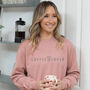 Coffee Lovers Slogan Sweatshirt, thumbnail 1 of 3