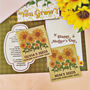 Personalised Sunflower Competition Mother's Day Card, thumbnail 2 of 6