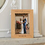Personalised Oak Wedding Photo Frame, thumbnail 3 of 4