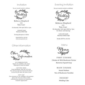 Willow Wedding Stationery Collection, 8 of 10