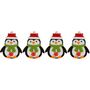 Set Of Four Christmas Penguin Felt Napkin Rings, thumbnail 2 of 4