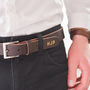 Luxury Monogramed Leather Belt, thumbnail 3 of 3