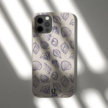 Cobalt Sea Shells Eco Phone Case, 5 of 8