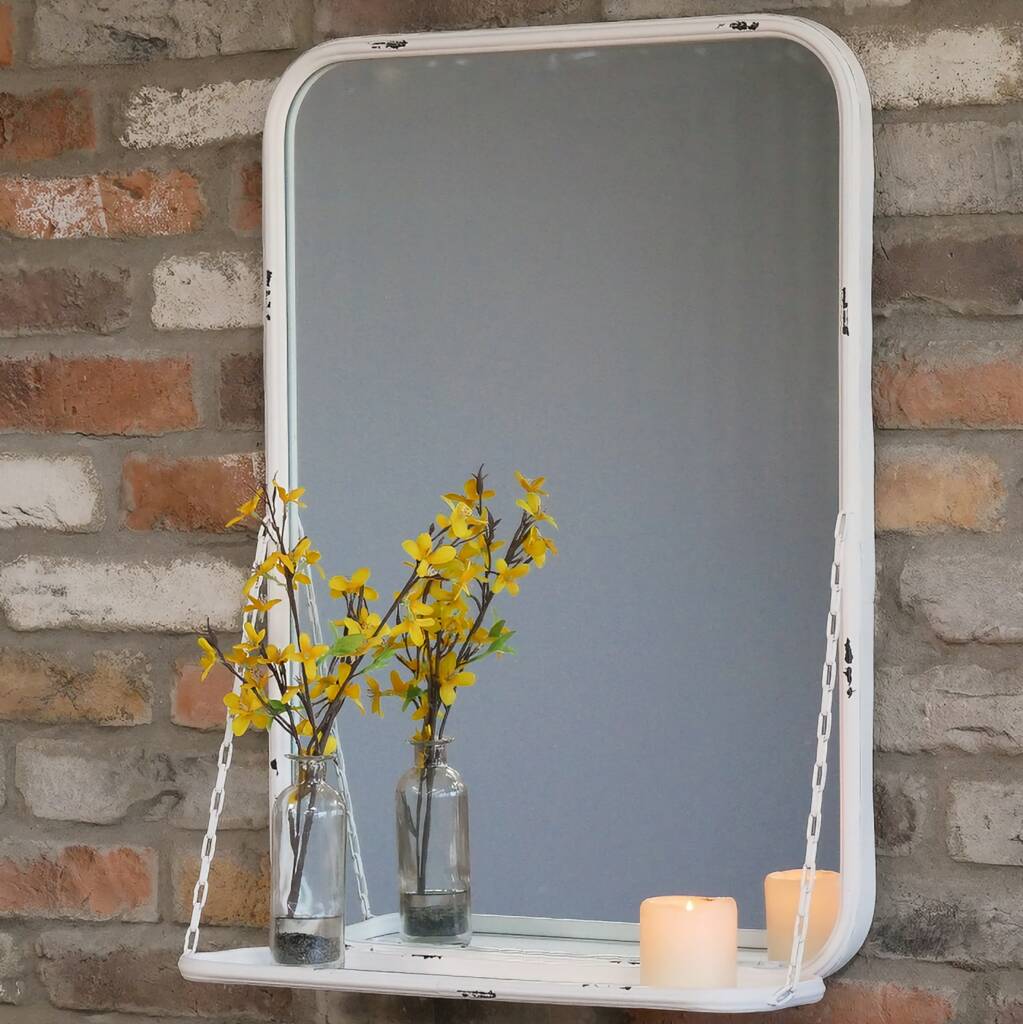 Wall Mirror With Shelf, 1 of 3