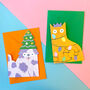 Christmas Cat Die Cut Card, thumbnail 2 of 4