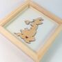 Personalised Valentine's Location Wooden Framed Wedding, thumbnail 1 of 5